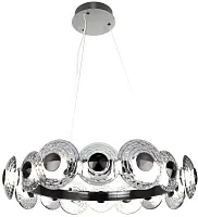 Люстра подвесная LED Claros 4643-16P Favourite прозрачная на 16 ламп, основание никель в стиле современный Люстра подвесная LED Claros 4643-16P Favourite прозрачная на 16 ламп, основание никель в стиле современный